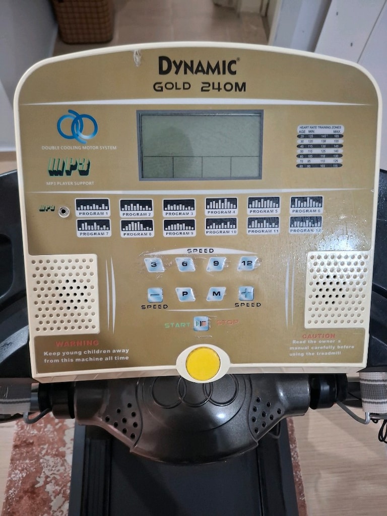 DYNAMİC GOLD 240M MASAJ ALETLİ,12PROGRAMLI KATLANABİLİR KOŞU BANDI - 6