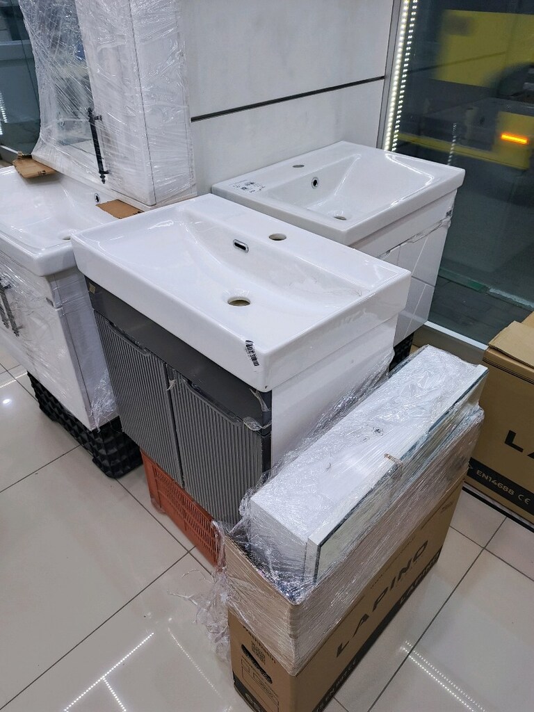 60 cm mebran kapakli banyo dolabi - 6