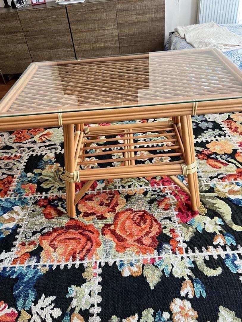 BAMBU BAHÇE MOBİLYASI 6 ADET SANDALYE BİR YEMEK MASASI VE ORTA SEHPASI - 6