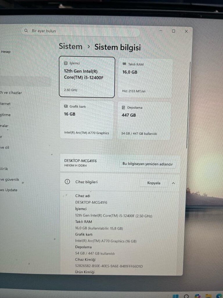 i5-12400f 16 gb ekran kartlı Gaming kasa - 8