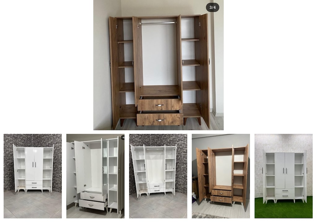 4 kapaklı elbise dolabı arcdibryml - 6