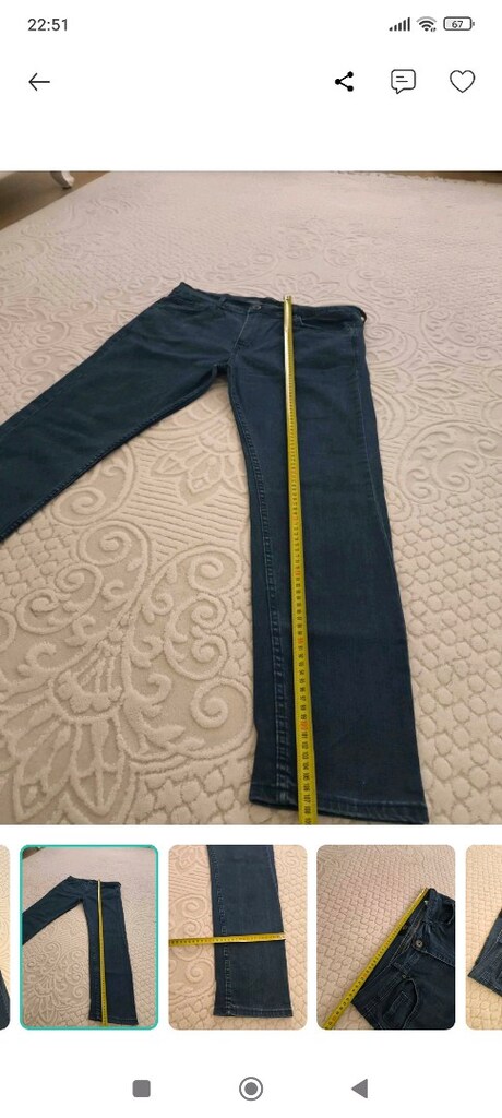 38 büyük beden erkek kot pantolon - 6