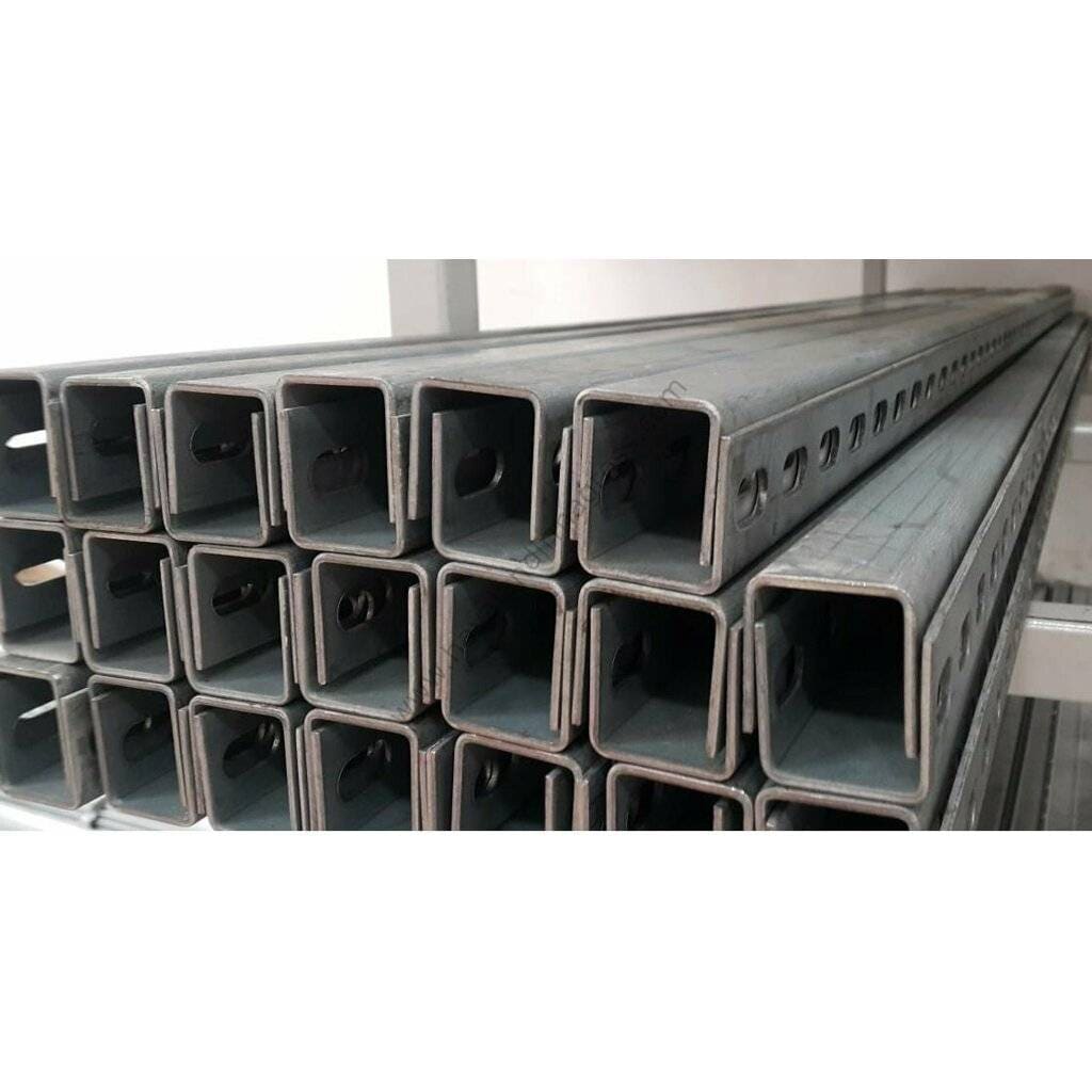 40*40*2.5 galvanizli delikli U perfore profil - 2