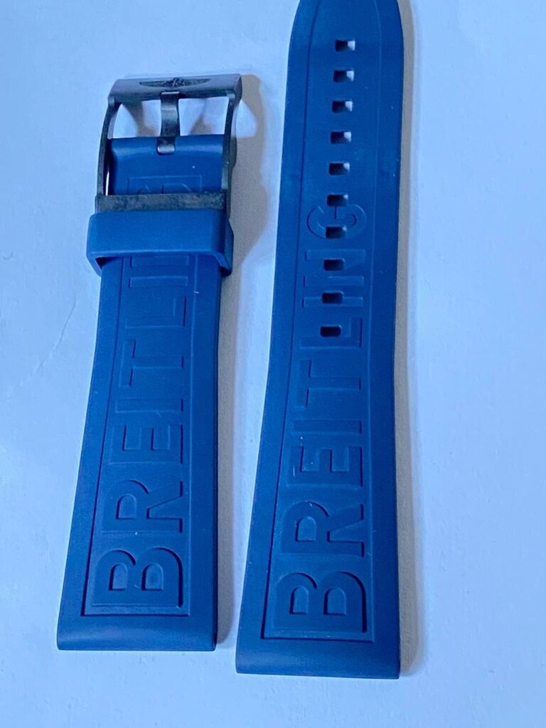 Breitling lacivert 24 mm silikon kordon tokalı - 11