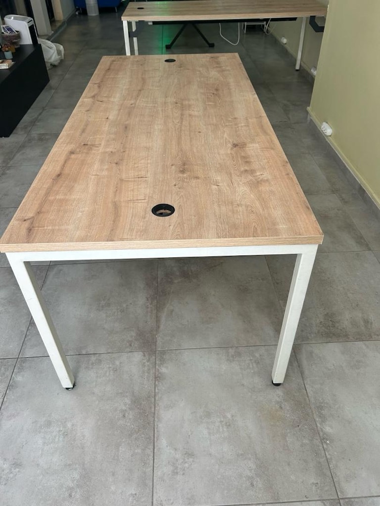 200x90 cm Metal Ayaklı Geniş Ofis / Çalışma / Toplantı Masası - 3