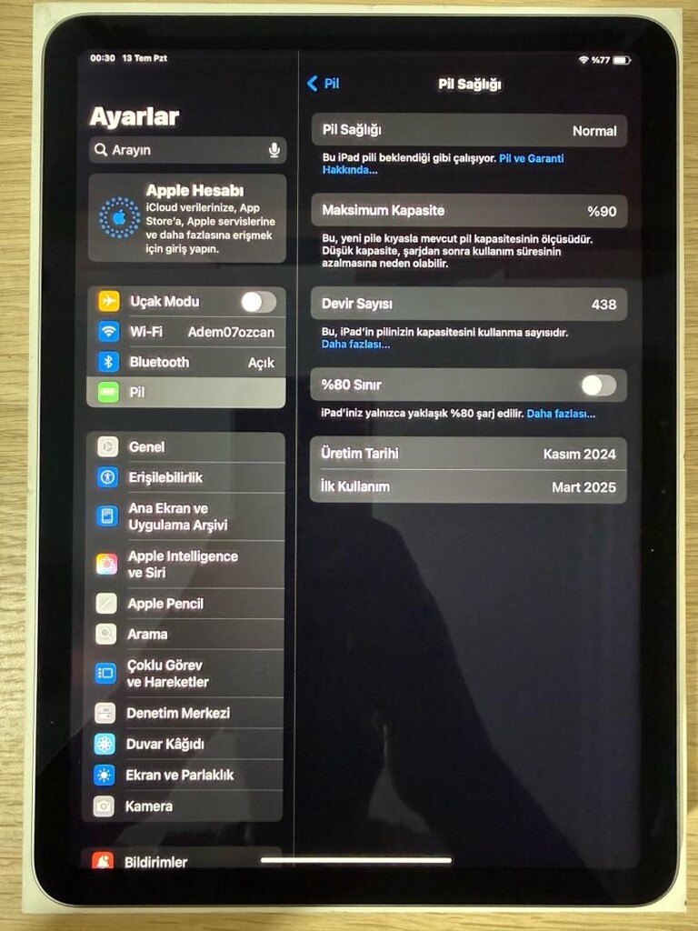 iPad Air / M2 / 11 inç / 128 GB / Gri - 3