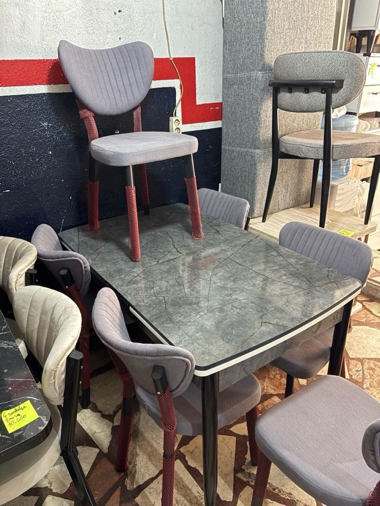 sıfır ürün 6 kişilik yemek masası takımı - 3