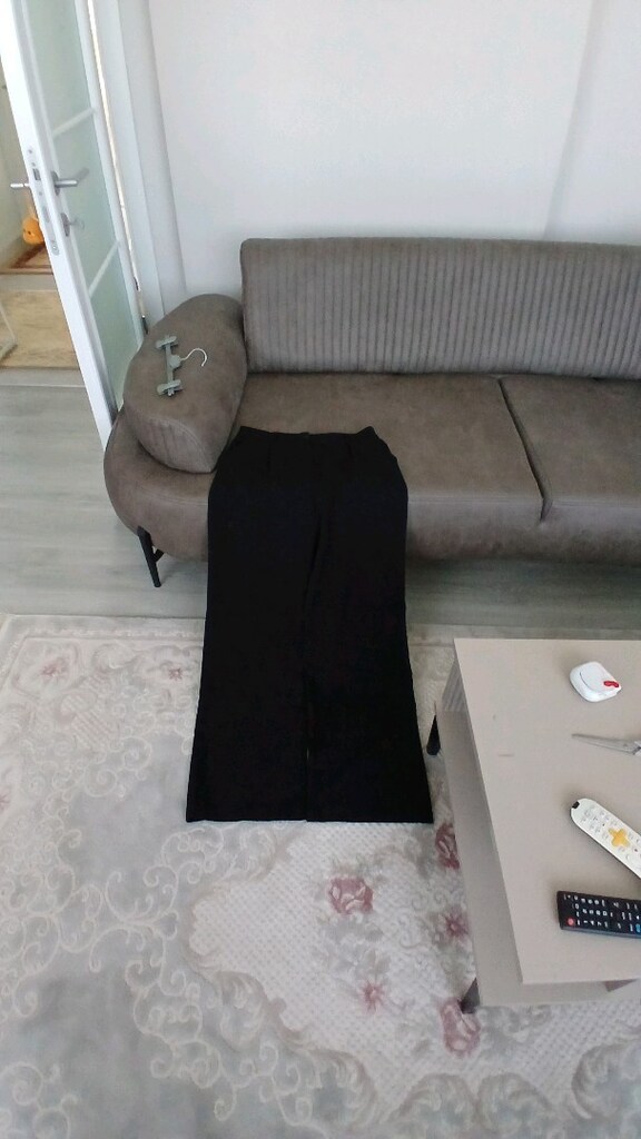 Bayan kumaş düz paça pantolon. - 11