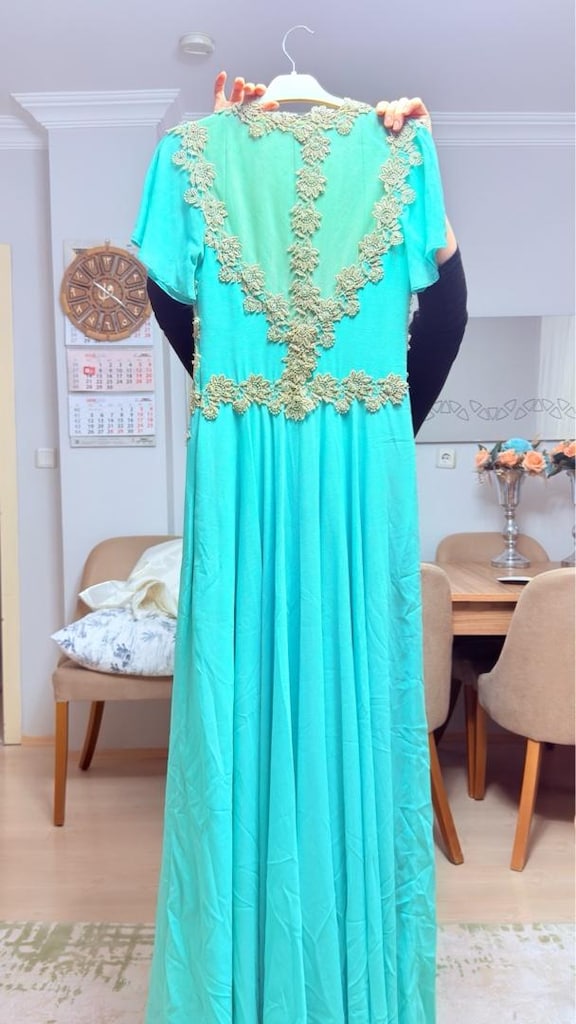 mint yeşili abiye - 2