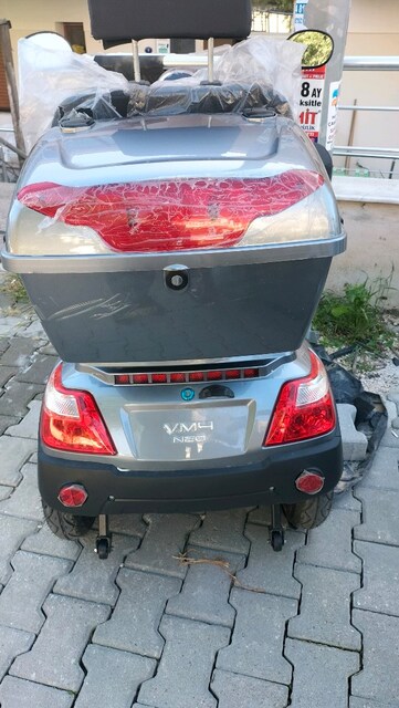 3 tekerlekli elektrikli motosiklet 25 CS o kilometre o garanti servis