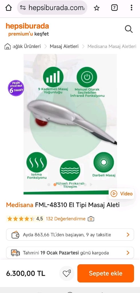 Bosch ek Toplu Masaj Aleti Kızılötesi ve darbeli masaj aleti - 9