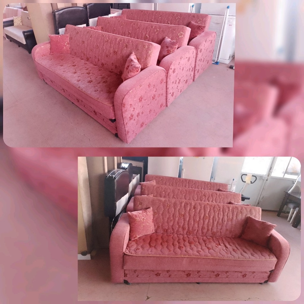 Uygun Fiyatlı Temiz Sağlam Çiftli Kanepe Çekyat Koltuk Takımları - 4
