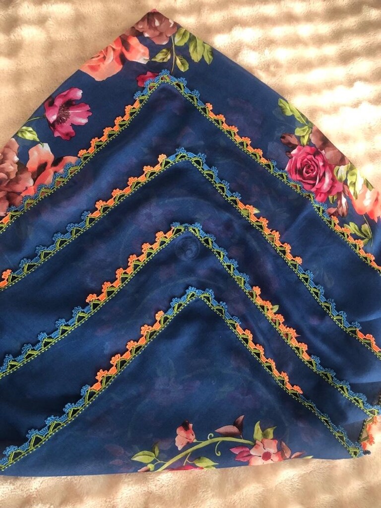 iğne oyası tülbent - 8
