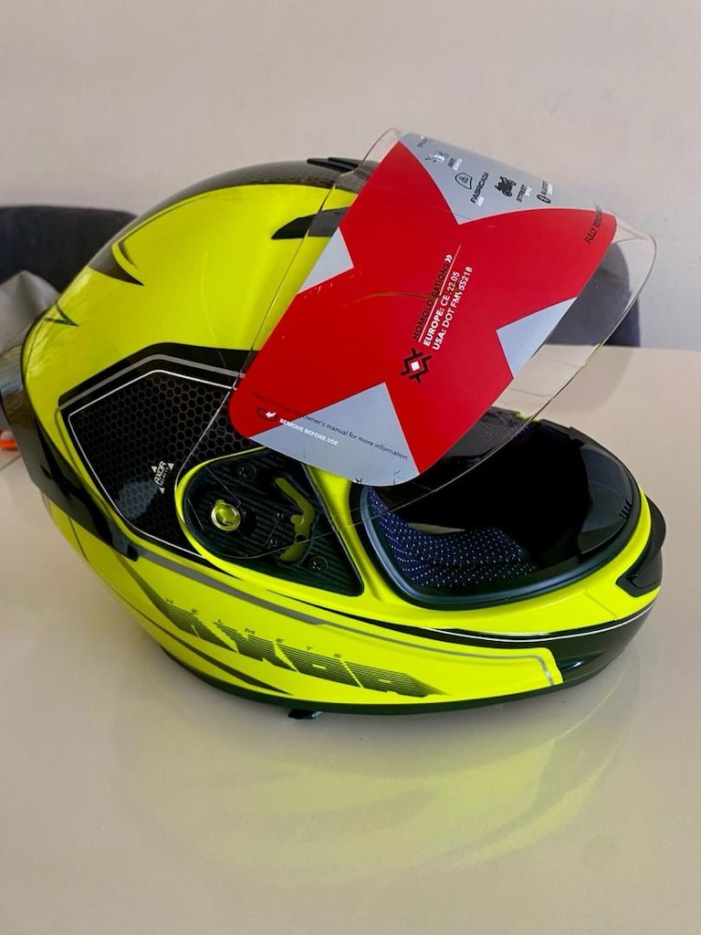 AXOR Rage Ecco Kapalı Kask Neon Sarı - Siyah L beden sıfır - 11