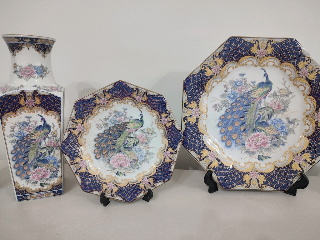 Tozan Japan Orijinal Tavus Kuşu Desenli Dekoratif Set - 7