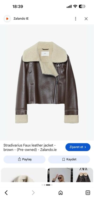 Stradivarius kahverengi ceket