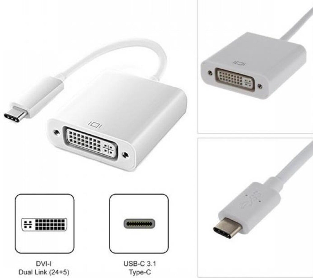 Type C To Dvi 24+5 Çevirici Dönüştürücü Adaptör - 3