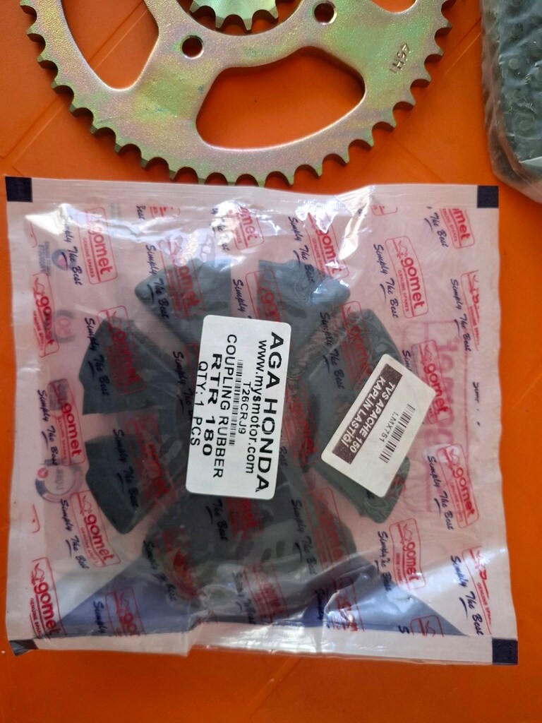 tvs apache 150 -180 ön arka dişli zincir ve kaplin - 2