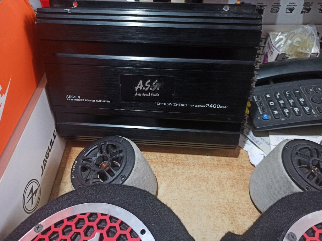 sıfır ayarında 4KANAL oto anfi 16cm mobas midrençler forx dome tiveter - 10
