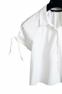 Zara Woman Beyaz Omuz Detaylı Crop Bluz — görsel 5/7