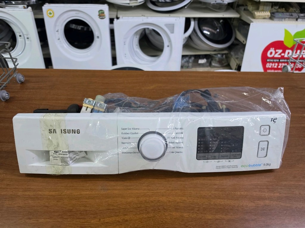 Samsung WF90F5E0W2W EcoBubble 9 kg Çamaşır Makinesi Ön Panel Kartı ve - 8