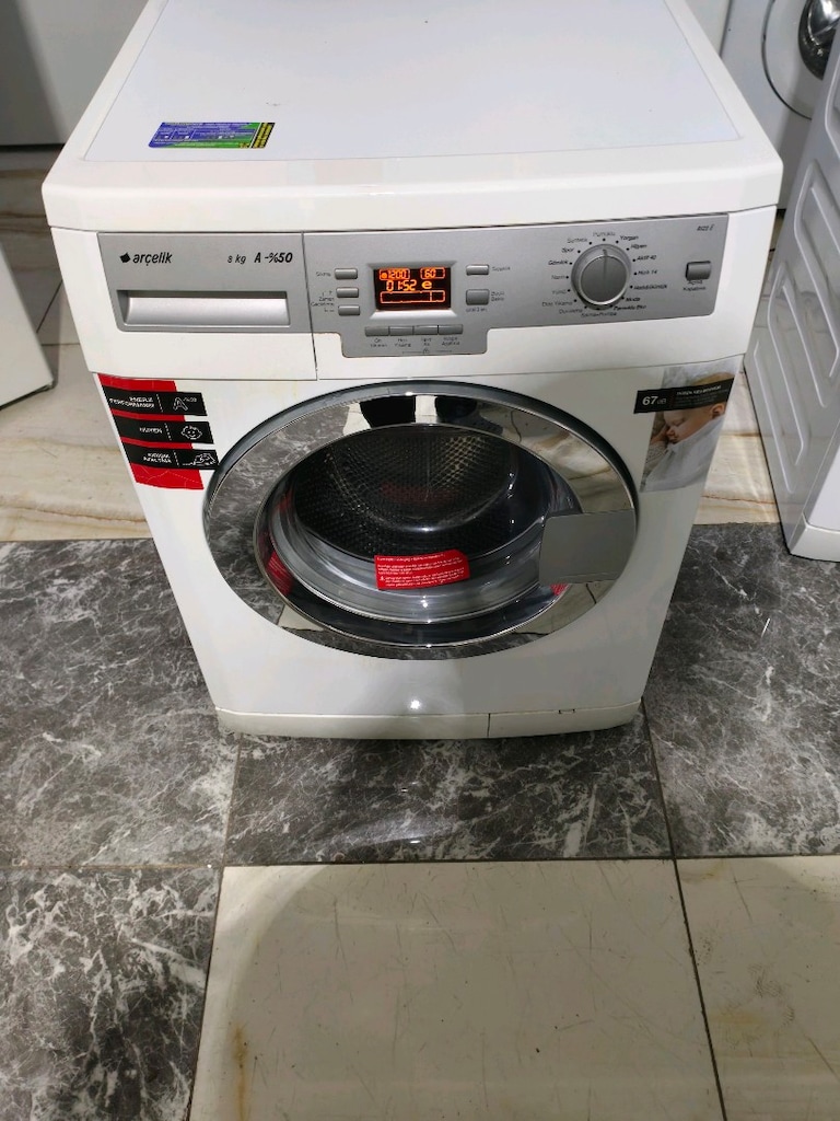 Arçelik 8 kg A+++ enerji 1200 devir çok temiz çamaşır makinesi - 9