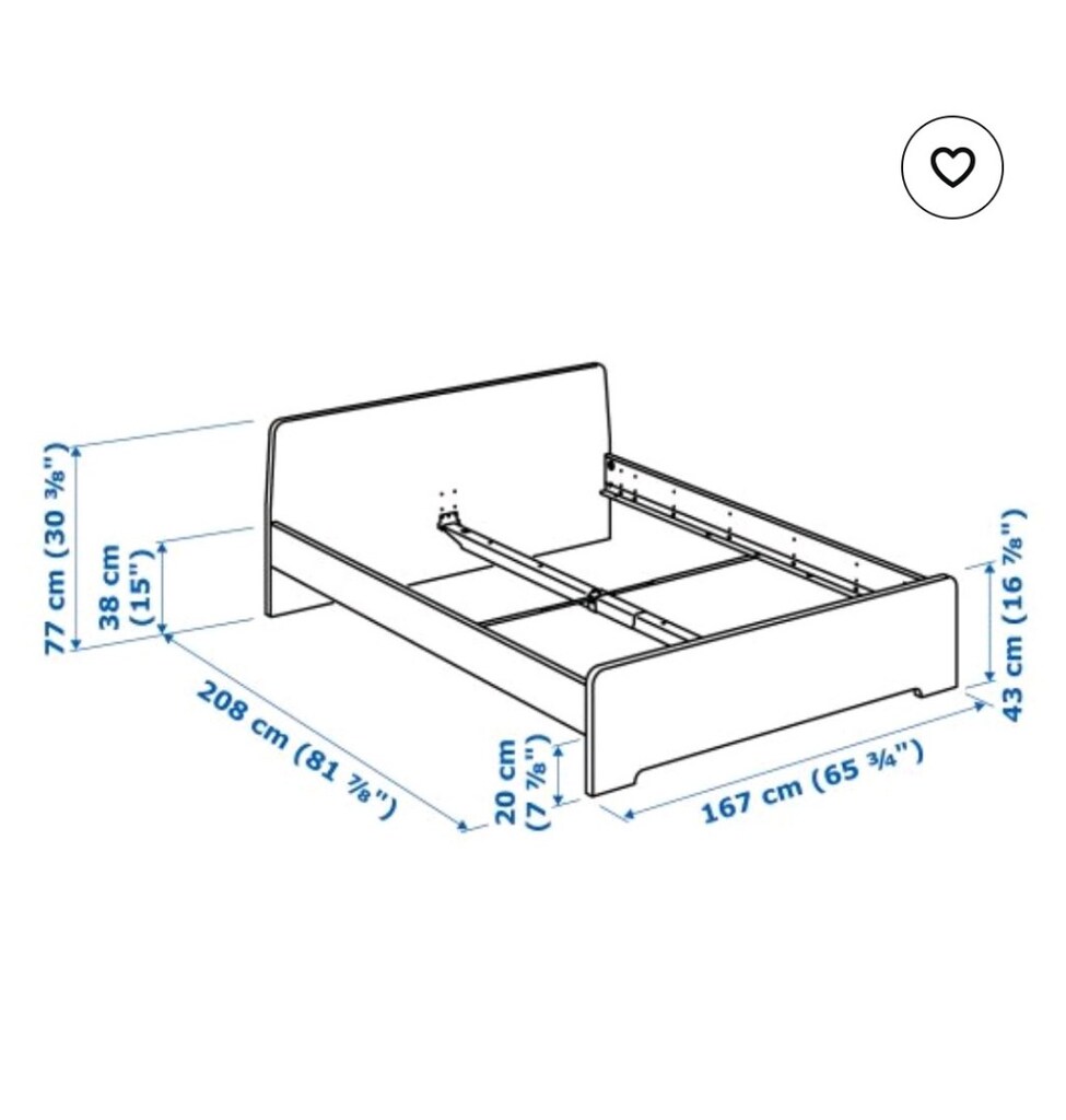 naklîye dahil ikea karyola 160*200 - 3