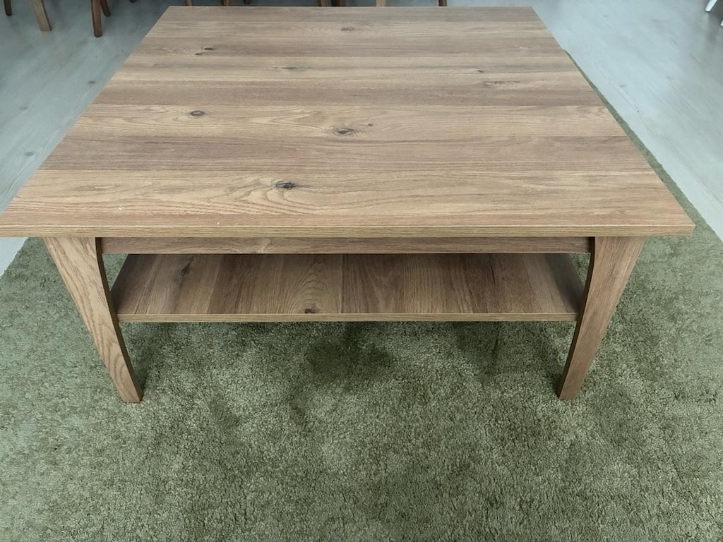 Enza Home 90x90 Alt Raflı Büyük Orta Sehpa – Ahşap Görünümlü - 3