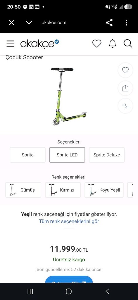 Micro Sprite Scooter Yeşil - 5