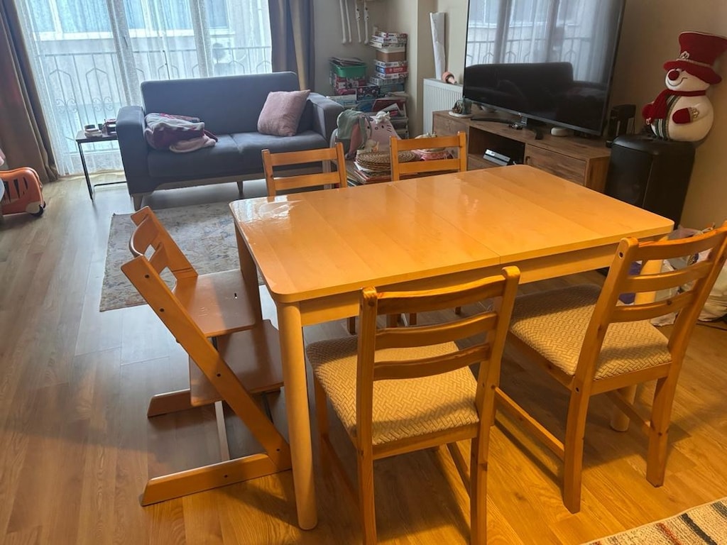 ikea yemek masa ve 4 sandalye - 2