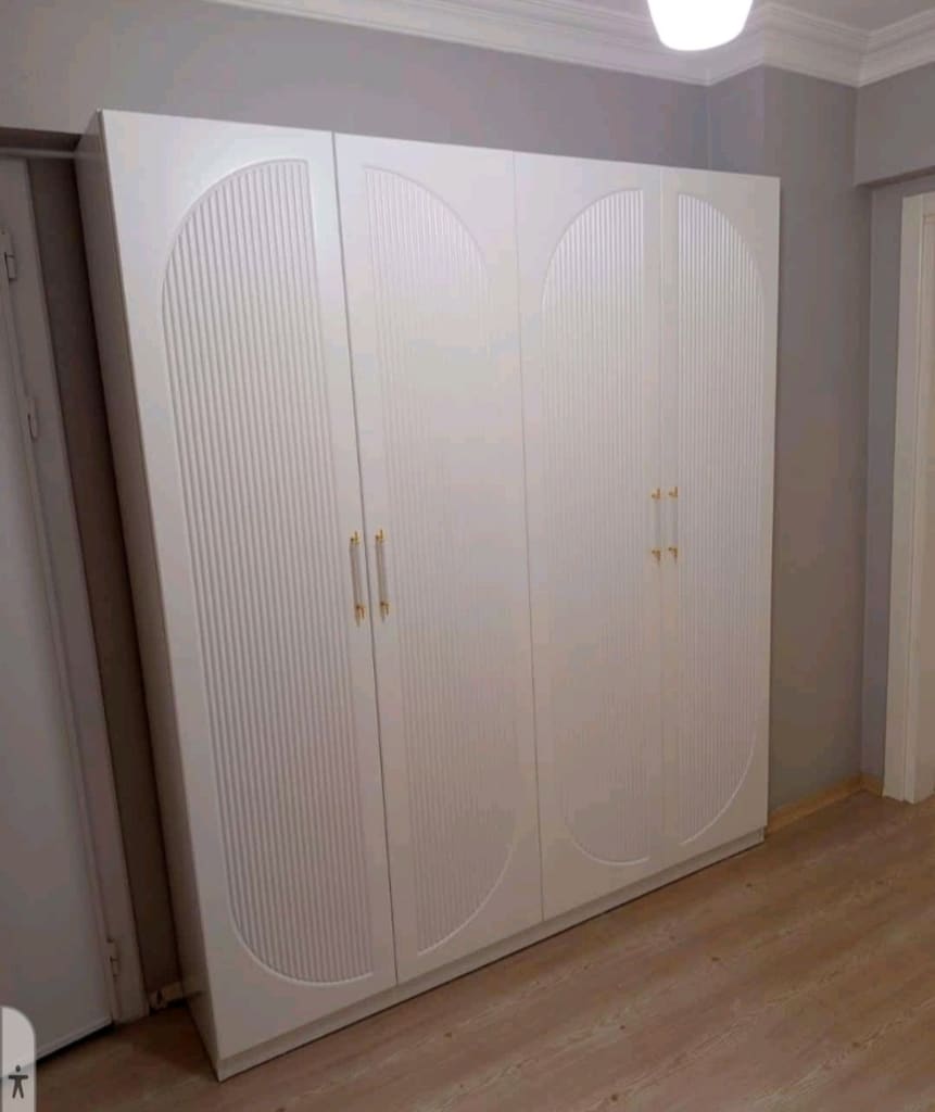 imalattan sıfır 4 kapılı gardolap lake boyalı - 3