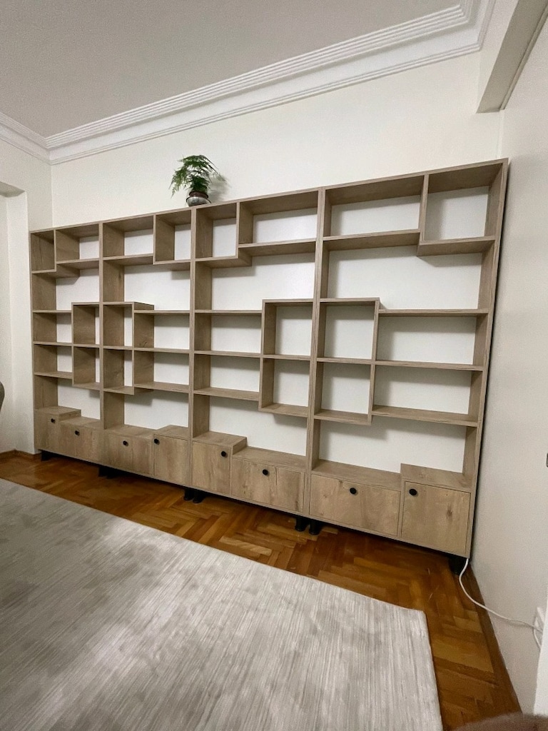 Kitaplık – Modern ve Kullanışlı Tasarım Özel Ölçü Kitaplık çok amaçlı - 3