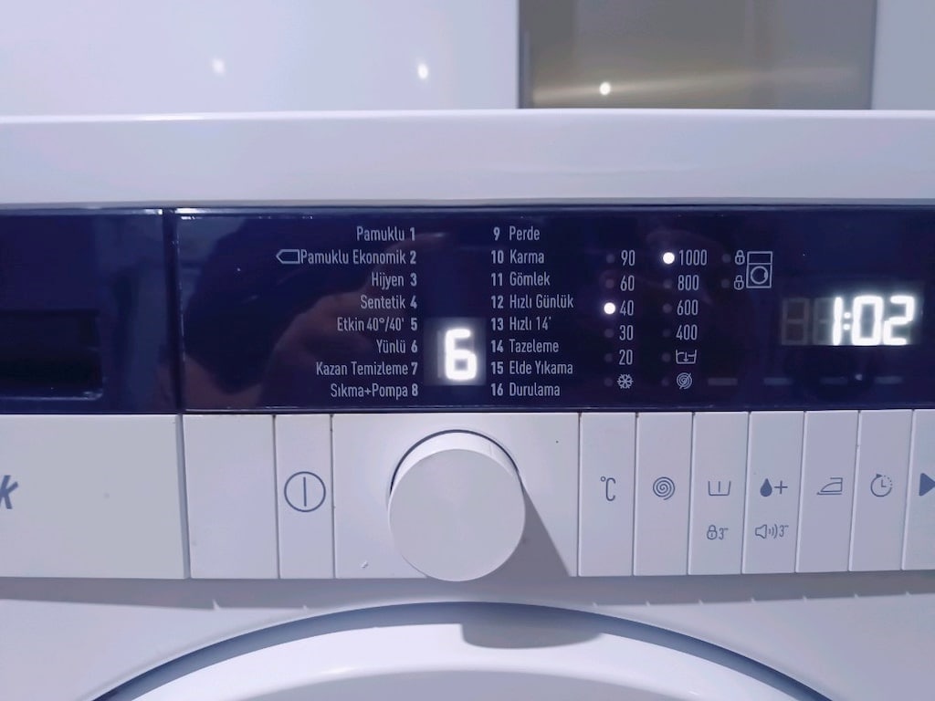 6.000 TL Etkin Arçelik 7 Kg piyano serisi A+++ enerji 1000 devir çamaş - 4