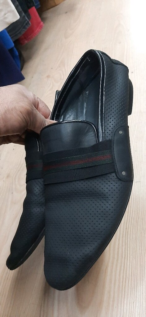 orijinal gucci 43 numara deri ayakkabı - 3