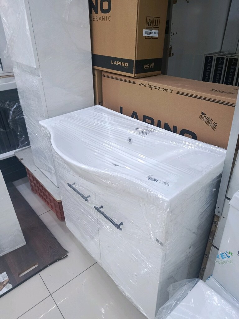80 cm klasik ayakli banyo dolabi - 9