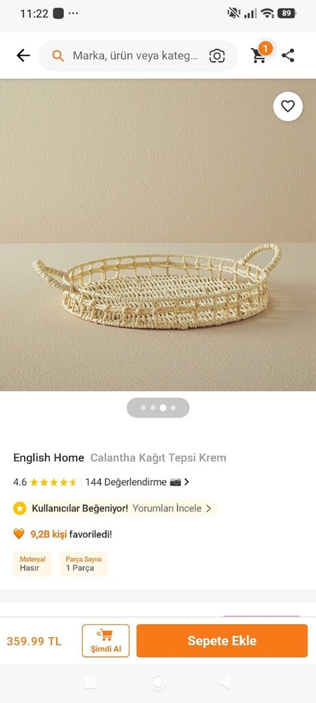 English Home dekoratif tepsi - 4