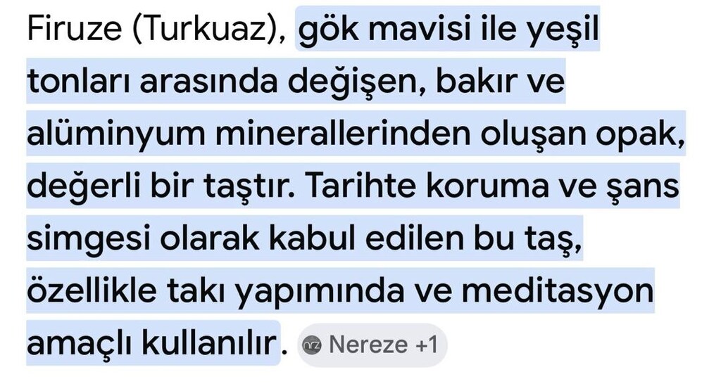 firuze mavi doğal taş parlak gümüş kaplamalı - 6