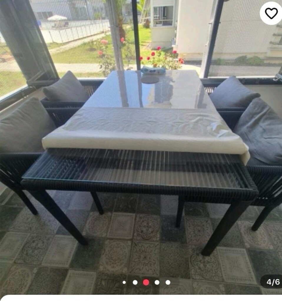 6 sandalye masası takım 150/200 ölçülerin de - 2