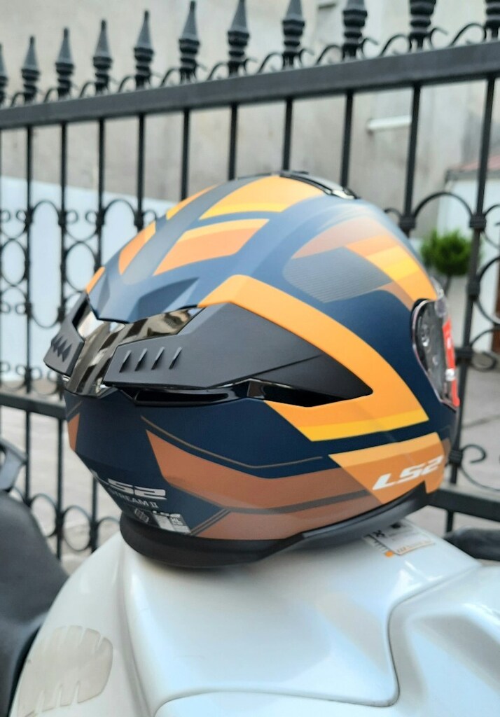 LS2 STREAM 2 GÖZLÜKLÜ FUL MOTOR KASK =XL= - 7