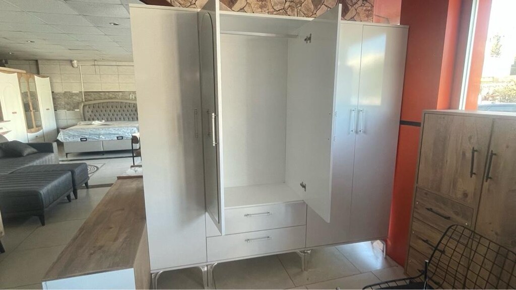 5 kapaklı elbise dolabı mdf - 2