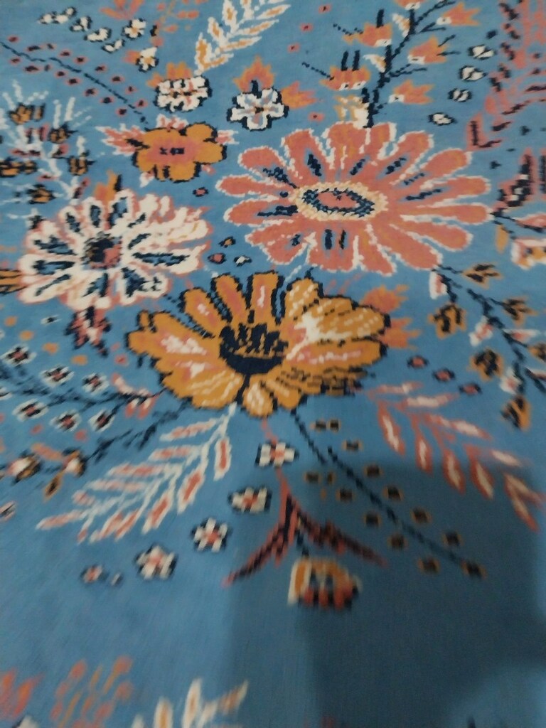 Mavi çiçekli yolluk - 3