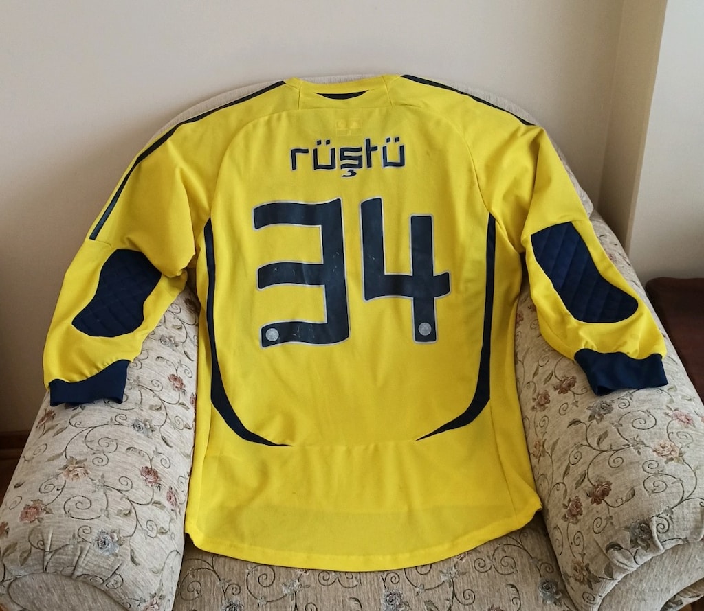 2006-2007 Sezonu Rüştü Reçber Orijinal Fenerbahçe Kaleci Maç Forma - 2