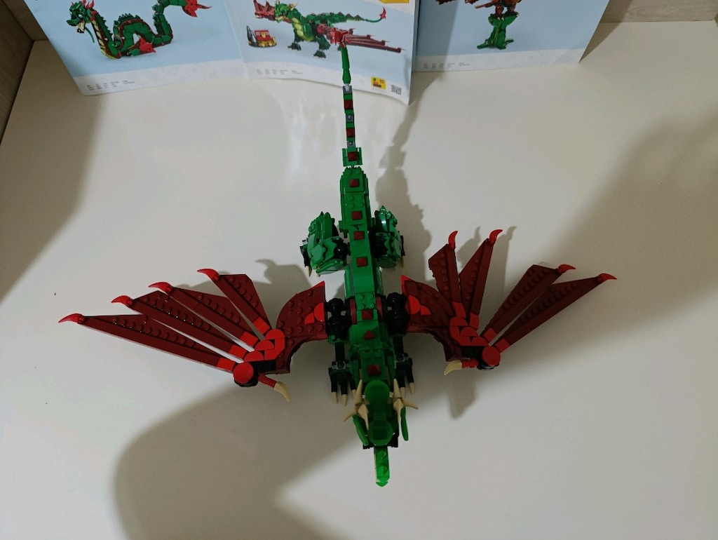 LEGO Creator 3in1 31161 - Dragon / Yeşil Ejderha (Kutulu ve Kılavuzlu) - 5