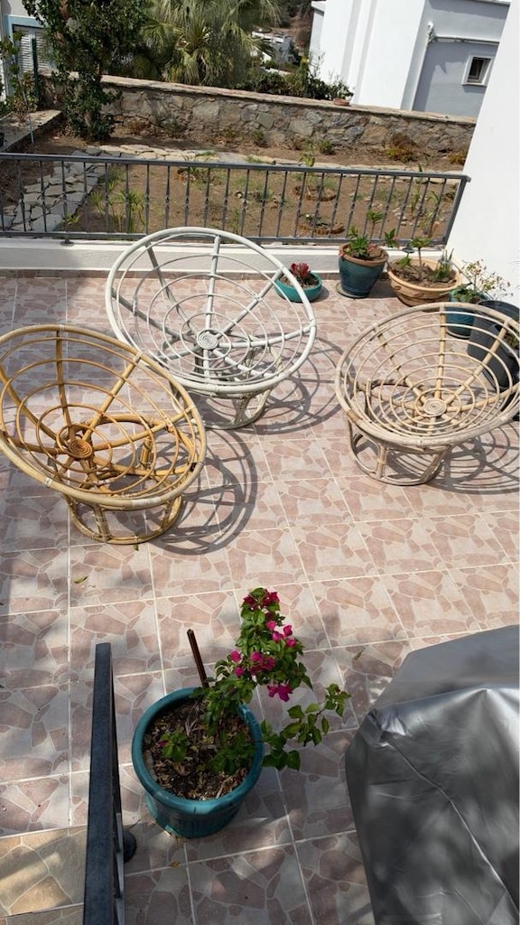 Bambu Rattan Koltuk Oturma Grubu Tekli berjer ikea mudo chakra stili - 18