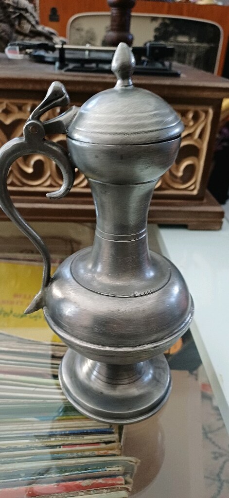 zin 2 adet alman menşeli kurşun kalay karışımı zinler - 4