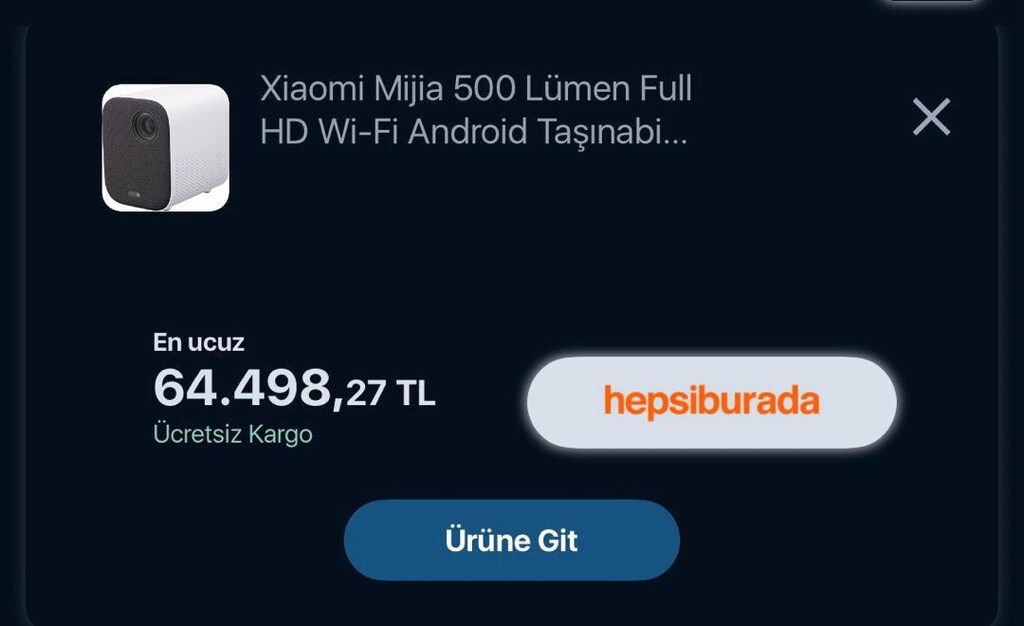 Xiaomi Mijia 500 ANSI Lümen Full HD Akıllı Projeksiyon - 5