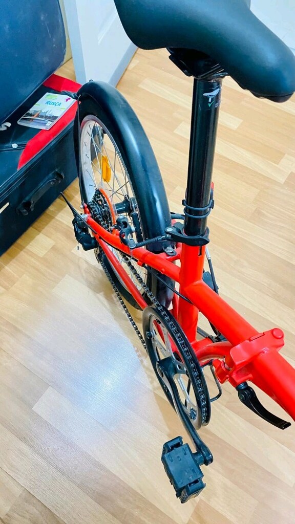 Decathlon Btwin FOLD 120 20 İNÇ KATLANİR BİSİKLET KIRMIZI - 4