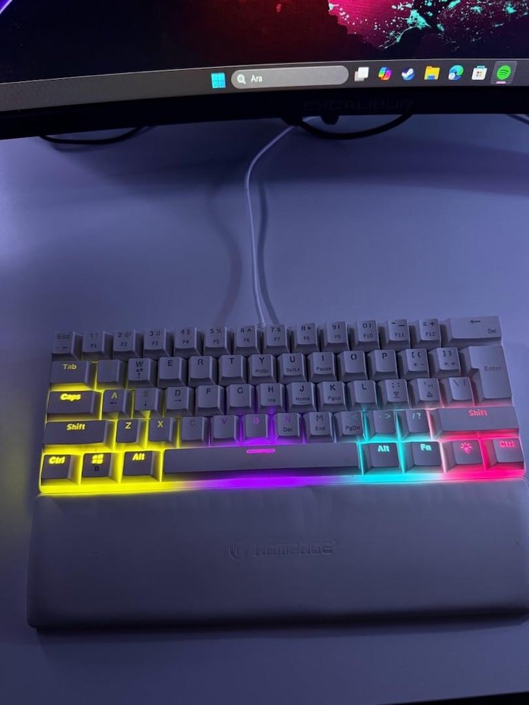 RAMPAGE PLOWER MINI MEKANİK OYUNCU KLAVYESİ - 3