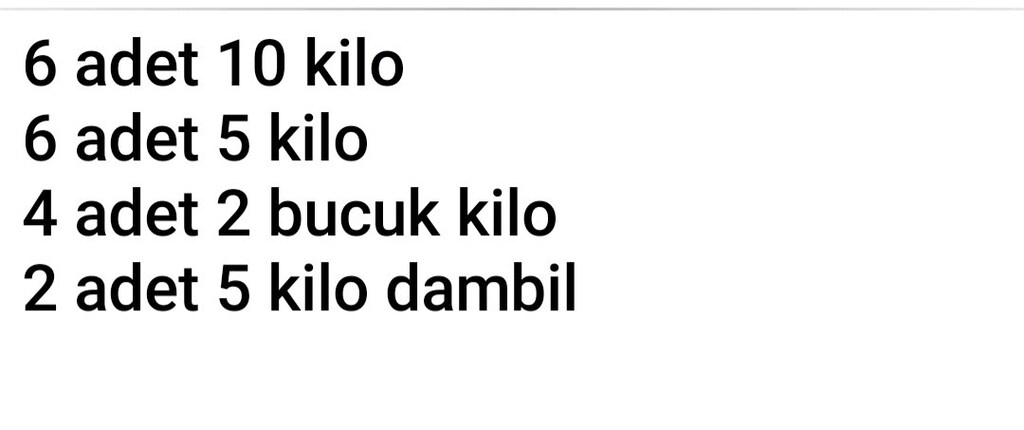 SPOR EKİPMANLARI KOŞU BANDI AĞIRLIKLAR SAĞLAM NAKLİYE DAHİL FİYAT - 5