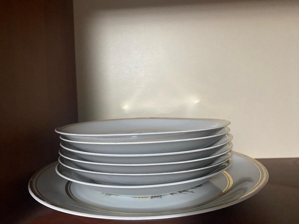 Dağ Keçisi Desenli Pasta Tabağı Seti - 2